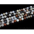Бусины из агата ботсванского шарик 10мм, 39,5см, 39 бусин