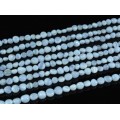 Бусины из агата голубого (сапфирин) шарик 5мм, 38,5см, 85 бусин