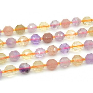 Бусины для рукоделия из самоцветов шарик с гранями 11мм, 19,5см, сет 14 бусин