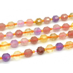 Бусины для рукоделия из самоцветов шарик с гранями 8мм, 19см, сет 16 бусин