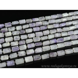 Бусины из аметиста цилиндр с гранями 6*10мм, 38см, 30 бусин Бусины из аметиста цилиндр с гранями 6*10мм, 38см, 30 бусин