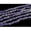Бусины из аметиста цилиндрик с гранями 7*10мм, 40см, 31 бусина