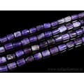 Бусины из аметиста цилиндрик с гранями 7*11мм, 38см, 31 бусина