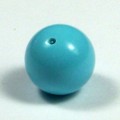 Кабошон под серьги из бирюзы (иск.), шарик 12мм.