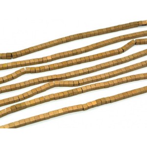 Бусины из гематита кубик 4мм цвет шоколадный матовый, 39,5см, 98 бусин