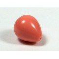 Бусины для серег из коралла имитация капля 9*9*11мм, отверстие с одной стороны