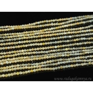 Бусины из беломорита шарик гр.2мм, 39см, 192 бусины