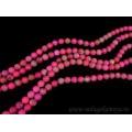 Бусины из варисцита (иск.) шарик 10мм цвет фуксия, 39,5см, 38 бусин