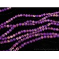 Бусины из варисцита (иск.) шарик 6мм цвет фиолетовый, 38см, 62 бусины