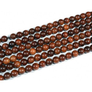 Бусины из дерева шарик 7-8мм цвет клен, 37см, 50 бусин