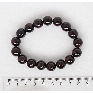 Браслет из граната, шарик 11-12мм