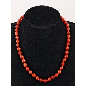 Бусы из сердолика,  шарик d-8 мм, 44-45 см