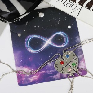 Кулоны "Неразлучники" фантастическая четвёрка, цветной, цвет серебристый, 45 см