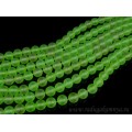 Бусины из кварца тонированного шарик 10мм, цвет зеленый (матовый), 40см, 40 бусин Бусины из кварца тонированного шарик 10мм, цвет зеленый (матовый), 40см, 40 бусин
