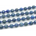 Бусины из лазурита шарик с гранями 10мм, 19см, сет 14 бусин