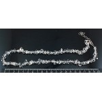 Бусы из горного хрусталя, округлая галтовка 6-8мм