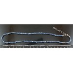 Бусы из кианита, шарик 5-6мм, все шарики со спилами