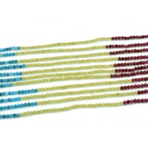 Бусины из самоцветов шарик гр.2мм, 38см, 180 бусин