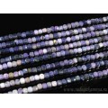 Бусины из сугилита кубик гр.4мм, 39см, 95 бусин