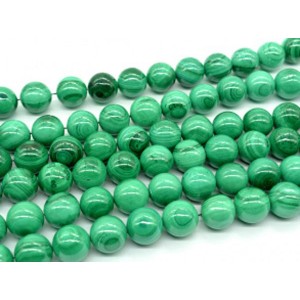 Бусины из малахита шарик 16мм, 38,5см, 24 бусин