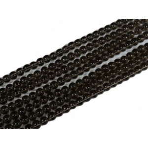 Бусины из раухтопаза (иск.) шарик 6мм, 39,5см, 74 бусины.