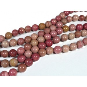 Нитка родонит шарик 12мм, 31 бусина 30% черный