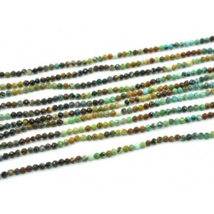 Бусины из хризоколлы шарик гр.2мм, 38см, 166 бусин Бусины из хризоколлы шарик гр.2мм, 38см, 166 бусин