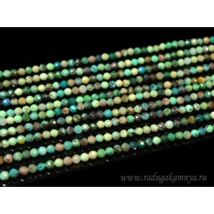 Бусины из хризоколлы шарик гр.3мм, 38см, 119 бусин