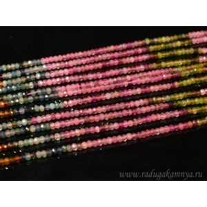 Бусины из турмалина кукуруза гр.3мм, 38,5см, 183 бусины