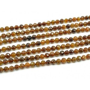 Бусины из турмалина желтого шарик гр.7мм, 38,5см, 38 бусин