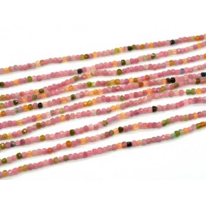 Бусины из турмалина кубик гр.2,5мм, 38см, 162 бусины