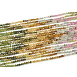 Бусины из турмалина шарик гр.2мм, 38,5см, 180 бусин