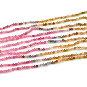 Бусины из турмалина шарик гр.2мм, 39,5см, 194 бусины