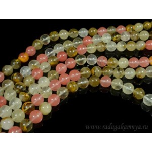 Бусины из халцедона искусственного шарик 12мм, 39см, 32 бусин Бусины из халцедона искусственного шарик 12мм, 39см, 32 бусин