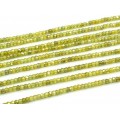 Бусины из фианита кукуруза гр.3мм, цвет оливковый, 37,5см, 167 бусин