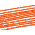 Бусины из фианита кукуруза гр.3мм, цвет оранжевый, 38см, 169 бусин