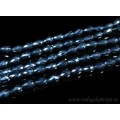 Бусины из циркона капля 10*15мм цвет сине-черный, 72см, 49 бусин Бусины из циркона капля 10*15мм цвет сине-черный, 72см, 49 бусин