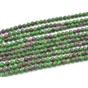 Бусины из цоизита (иск.) шарик 6мм, 38,5см, 61 бусина