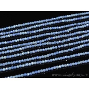 Бусины из танзанита шарик гр.2мм, 38см, 208 бусин Бусины из танзанита шарик гр.2мм, 38см, 208 бусин
