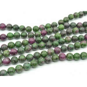 Бусины из цоизита искусственного шарик 12мм, 37см, 31 бусина