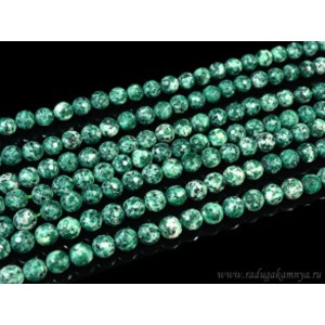 Бусины из цоизита искусственного шарик гр. 10мм, 38см, 38 бусин Бусины из цоизита искусственного шарик гр. 10мм, 38см, 38 бусин