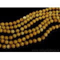 Нитка яшма бежевая шарик 8мм, 38см, 45 бусин