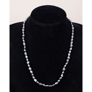 Бусы из жемчуга черного барокко 48см, 8мм Бусы из жемчуга черного барокко 48см, 8мм