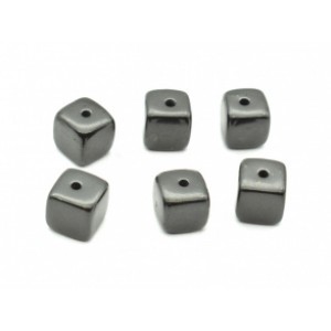 Бусина из шунгита кубик 8мм