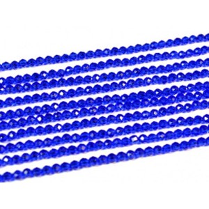 Бусины из шпинели шарик гр.3мм цвет синий яркий, 37,5см, 136 бусин