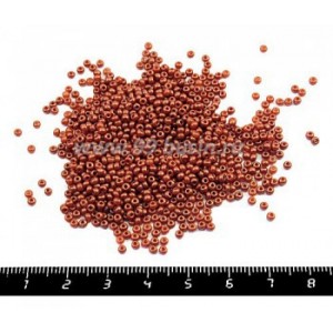 Бисер Чехия глазурованный, размер 10, арт. 23170, матовые шоколадные тона, 10 грамм