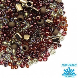 Бисер TOHO Beads Mix, цвет 3205 Ocha-Bronze, 10 грамм/упаковка
