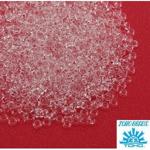 Бисер TOHO Demi Round №11 цвет 1 прозрачный бесцветный ЯПОНИЯ 5 граммов