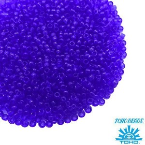 Бисер TOHO №15 цвет 08 прозрачный индиго ЯПОНИЯ пакет 5 граммов