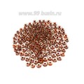 Бисер Чехия PRECIOSA прозрачный, бесцветный, медное отверстие, размер 6, арт. 68105, 10 грамм